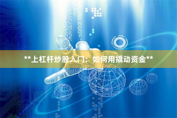 **上杠杆炒股入门：如何用撬动资金**